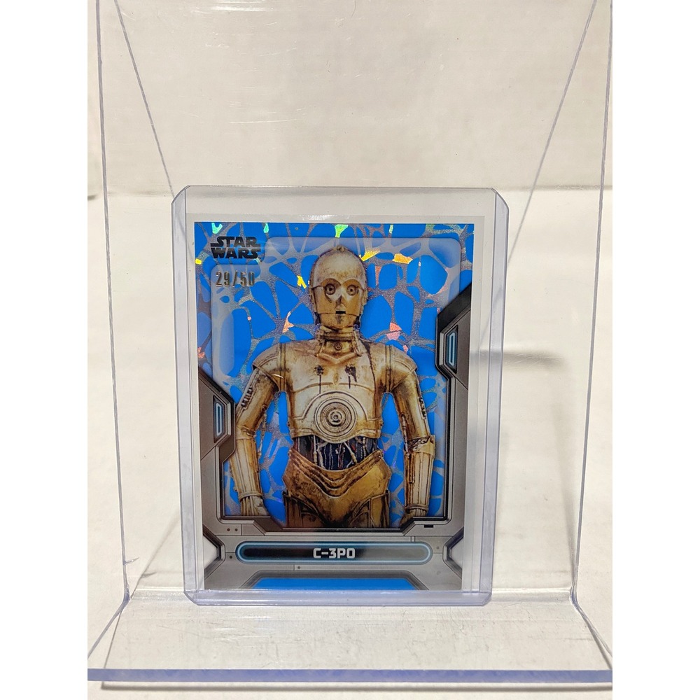 Topps Star Wars High Tek C-3PO Blue Pattern 1 Parallel 29/50